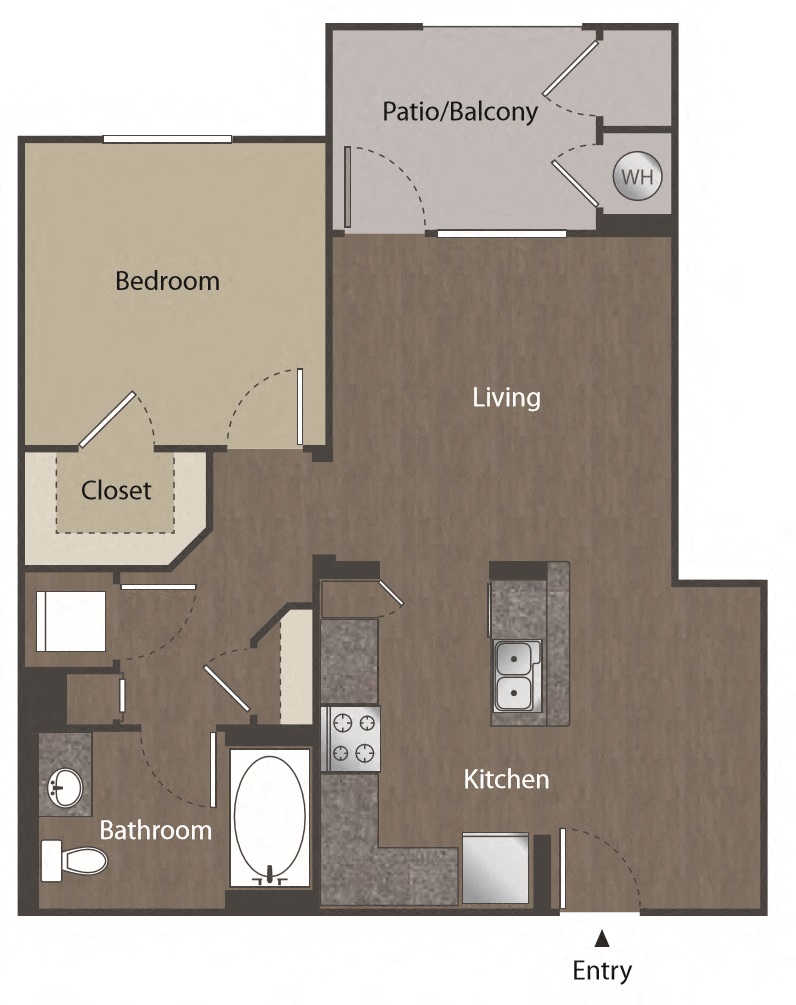 Adagio on the Green_A1 1 Bedroom 1 Bath_Mission Viejo